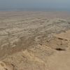 Массада. Северный Дворец. Вид на пустыню и Мертвое море с края круглой площадки